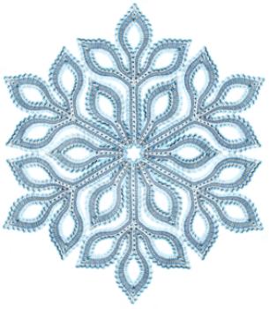 Preview: 445 Klöppelbrief  Deckchen „Schneeflocke“